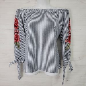 Medium Off Shoulder Embroidered Top